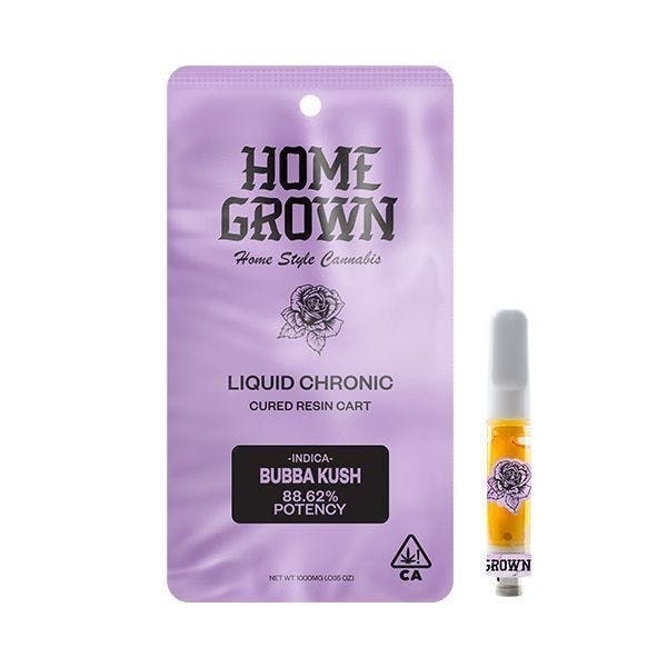 Home Grown | Bubba Kush | Cured Resin Cartridge | 1g - Home Grown