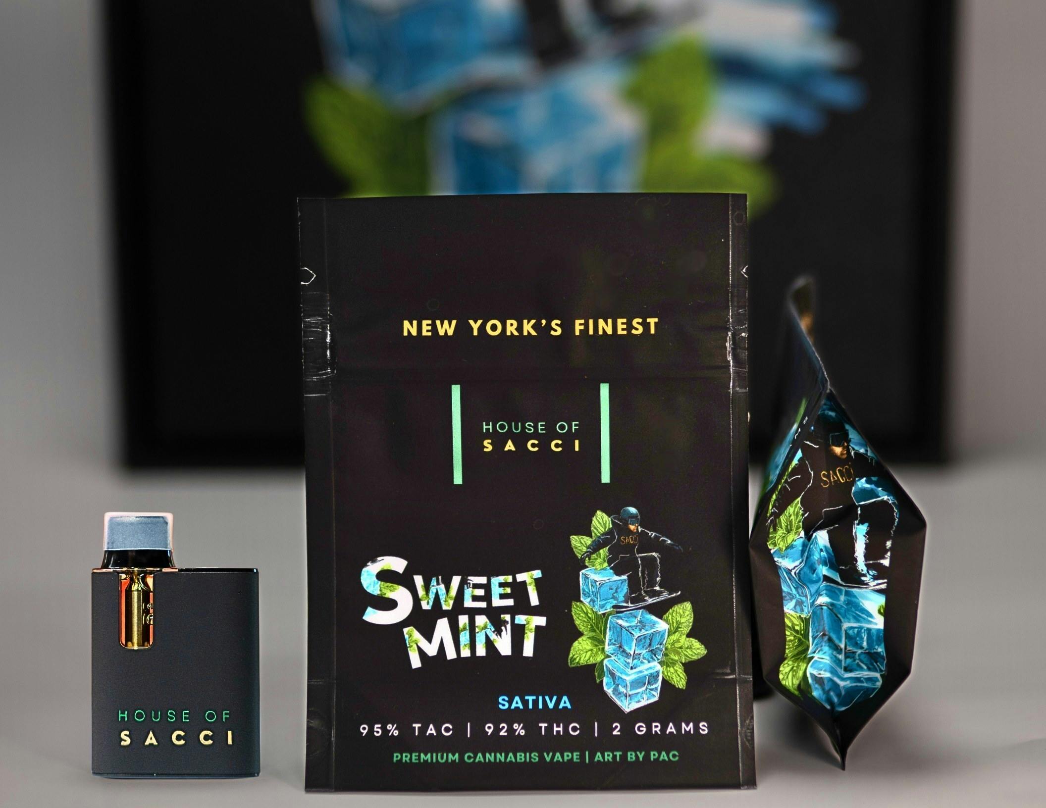 SWEET MINT 2G PREMIUM SATIVA CANNABIS VAPE
