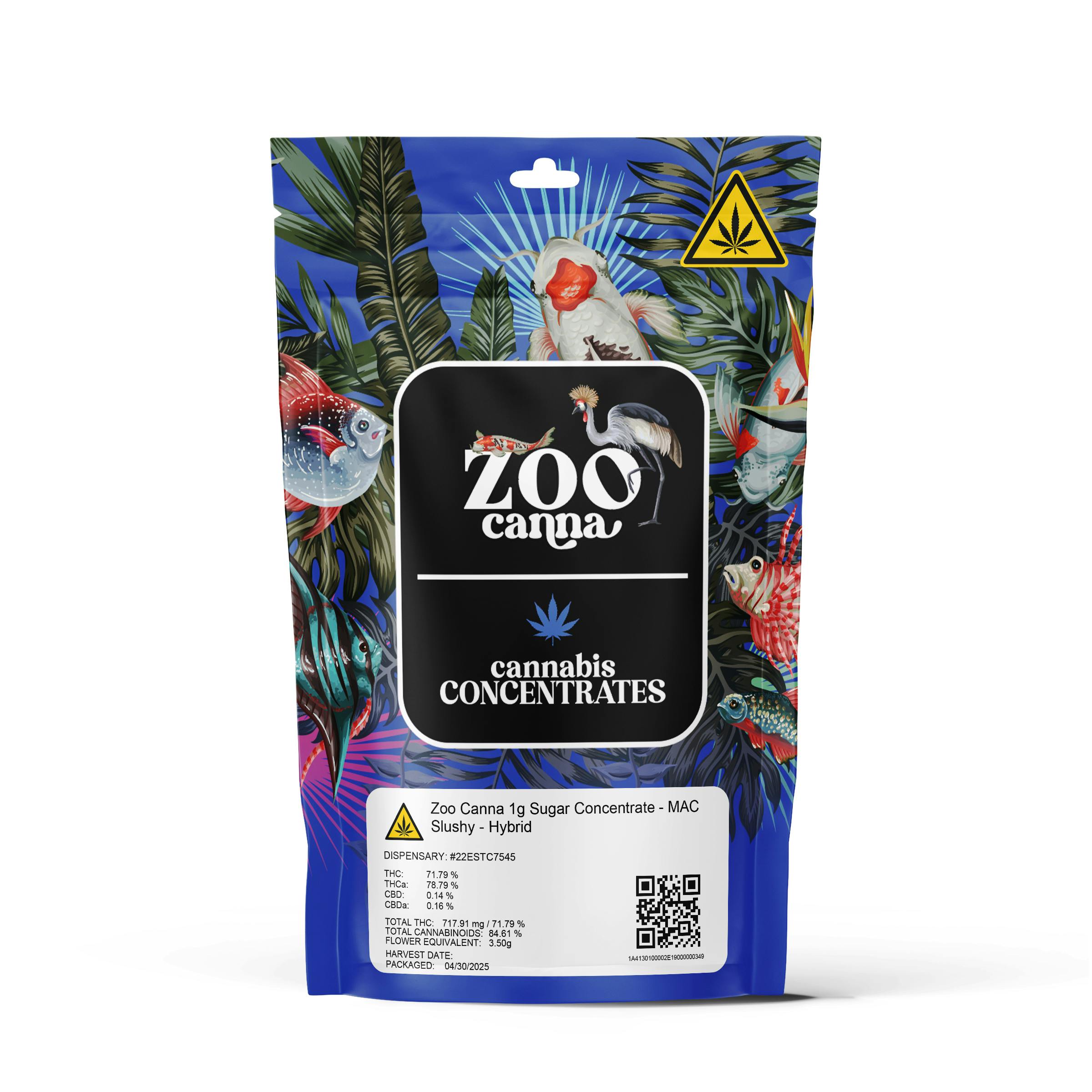 Zoo Canna 1g Sugar Concentrate - MAC Slushy - Hybrid - Zoo Canna