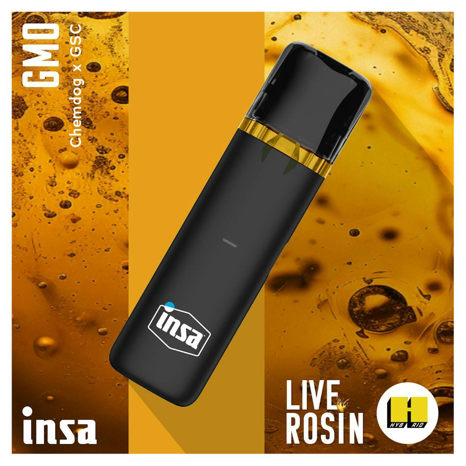 INSA - GMO - 0.5g Live Rosin Atlas Disposable