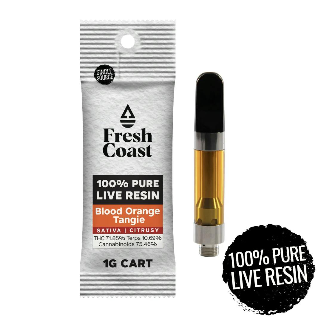 Blood Orange Tangie | 100% Pure Live Resin 1G Cart | Hybrid Blood Orange Tangie | 100% Pure Live Resin 1G Cart | Hybrid