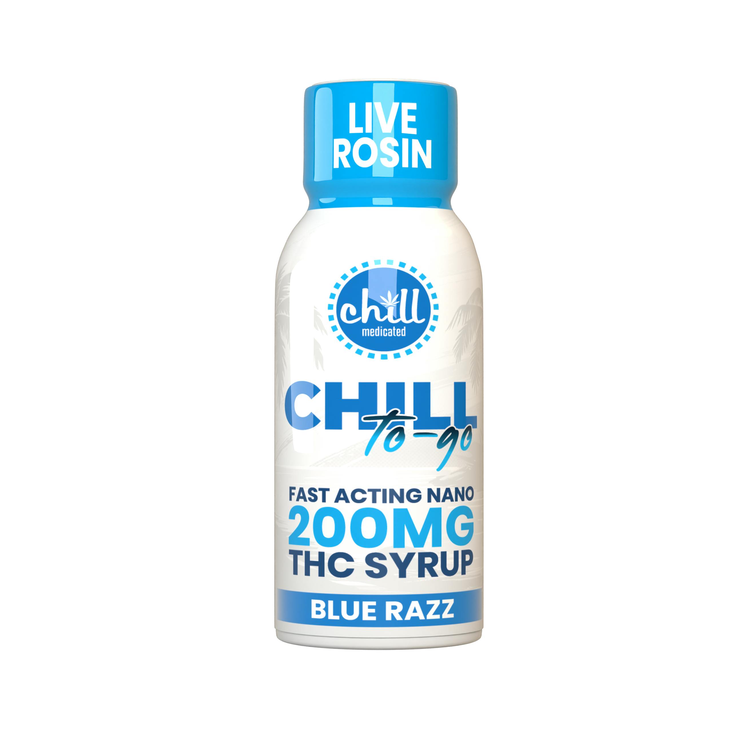Blue Razz | 200mg To-Go THC Live Rosin Syrup | Chill Medicated