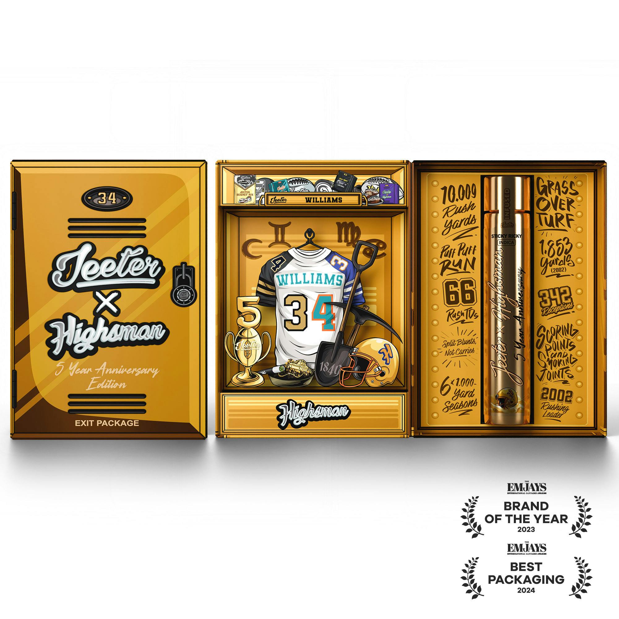 Jeeter x Ricky Williams - Game Day Legacy Pack - Sticky Ricky - Jeeter