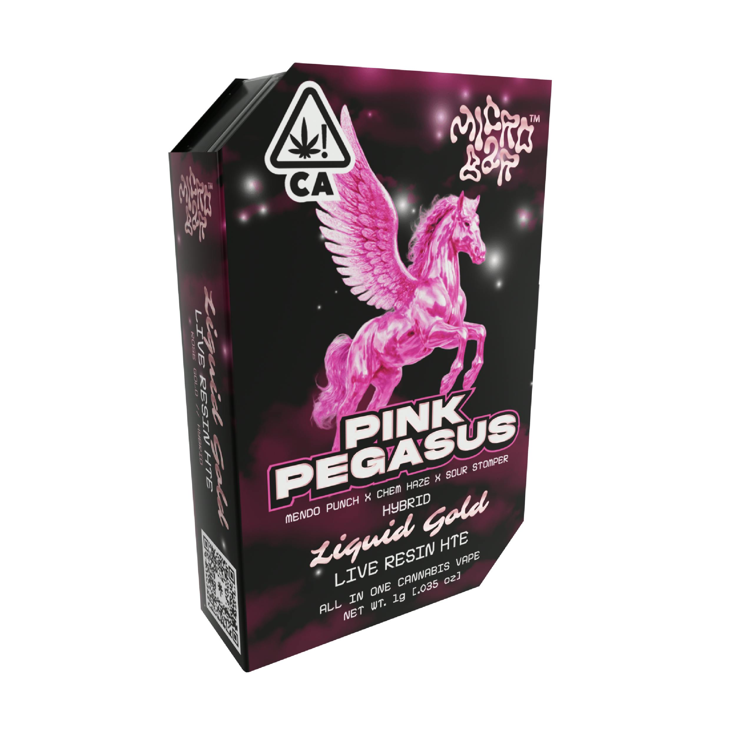 Pink Pegasus (Hybrid) - Liquid Gold Live Resin 1g AIO - Micro Bar