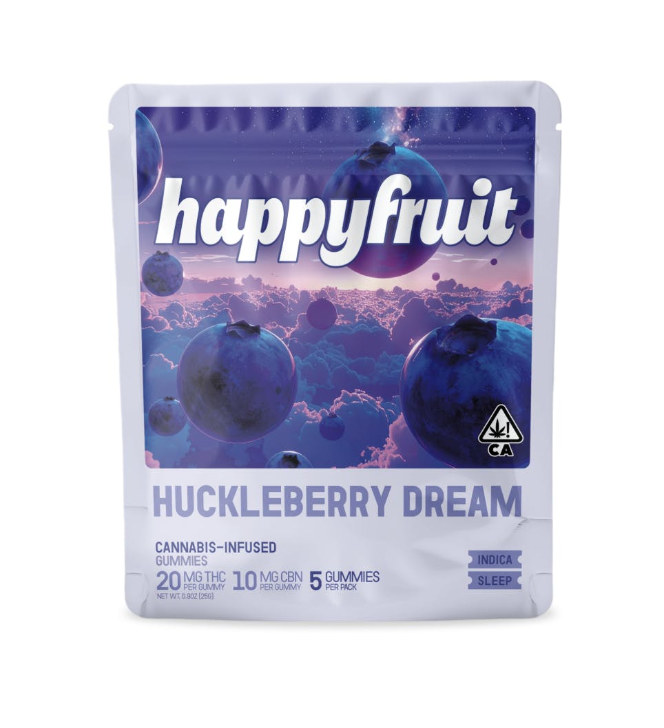 happy berry さま専用 Happy Fruit - Huckleberry Dream Gummies - 100mg THC/50mg CBN - 5pk