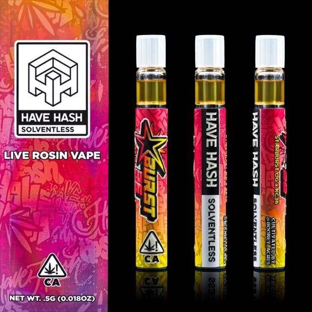 Sburst36 – Live Rosin Vape (Booney Acres)