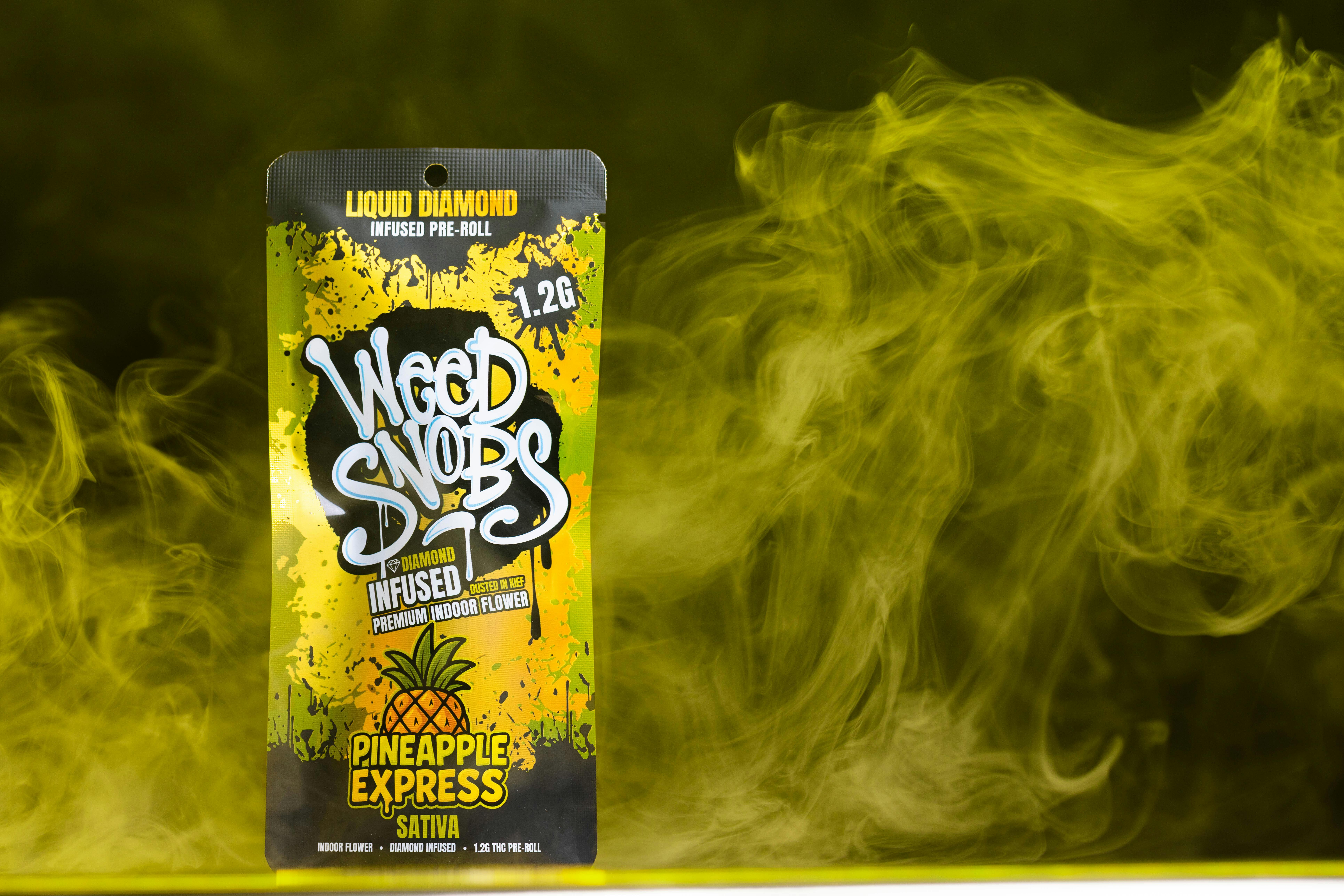 elfbar nachfüll pod läuft aus Pineapple Express Liquid Diamond Infused Preroll 1.2g