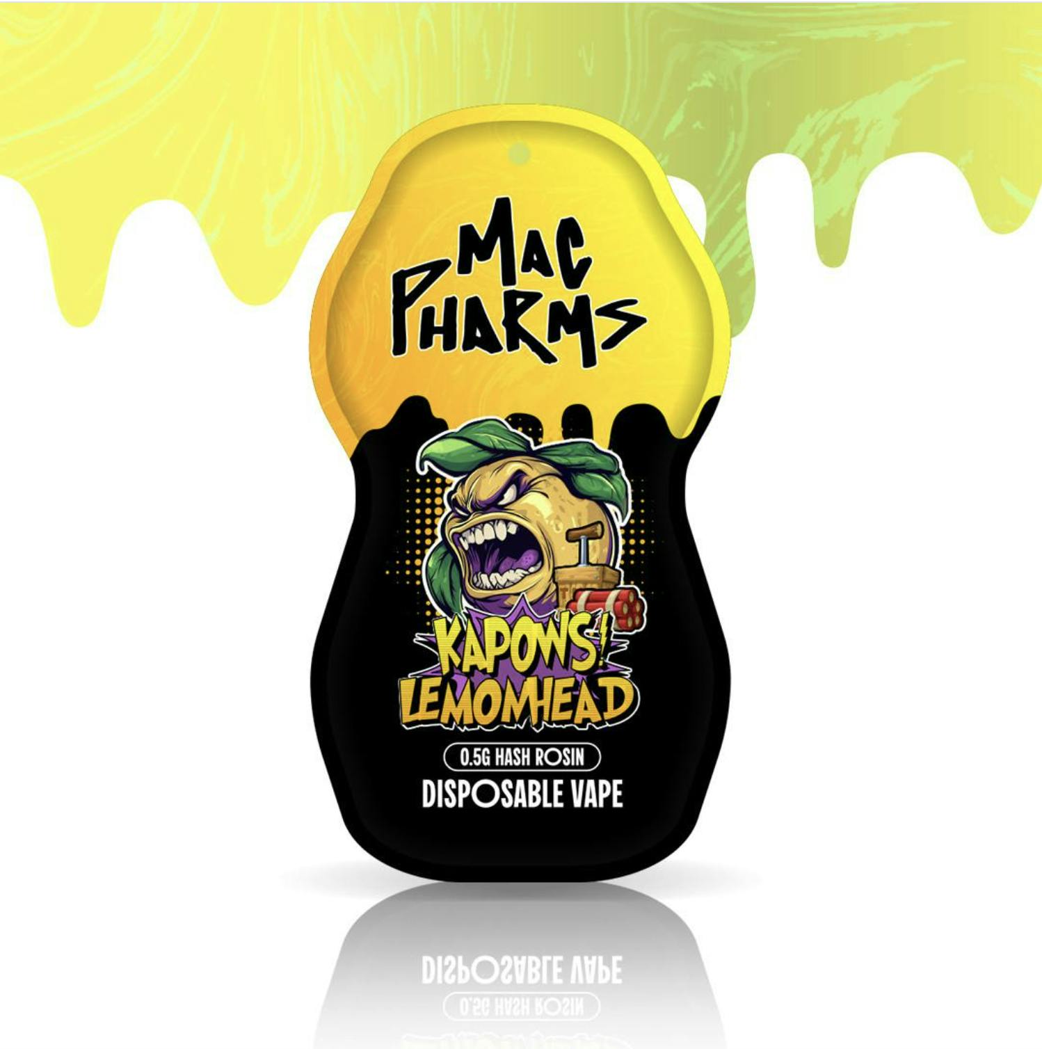 Mac Pharms | Kapows Lemonhead | Hash Rosin Disposable | 0.5G