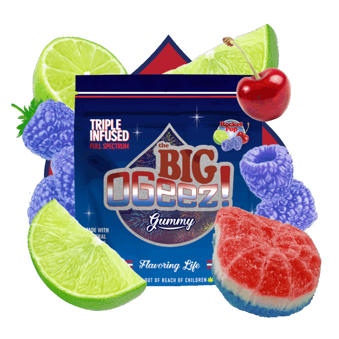 g-rap O.Z.O.G. ‎ Ogeez! | BIG | Triple Infused Rocket Pop Gummy | 100mg | 10ct