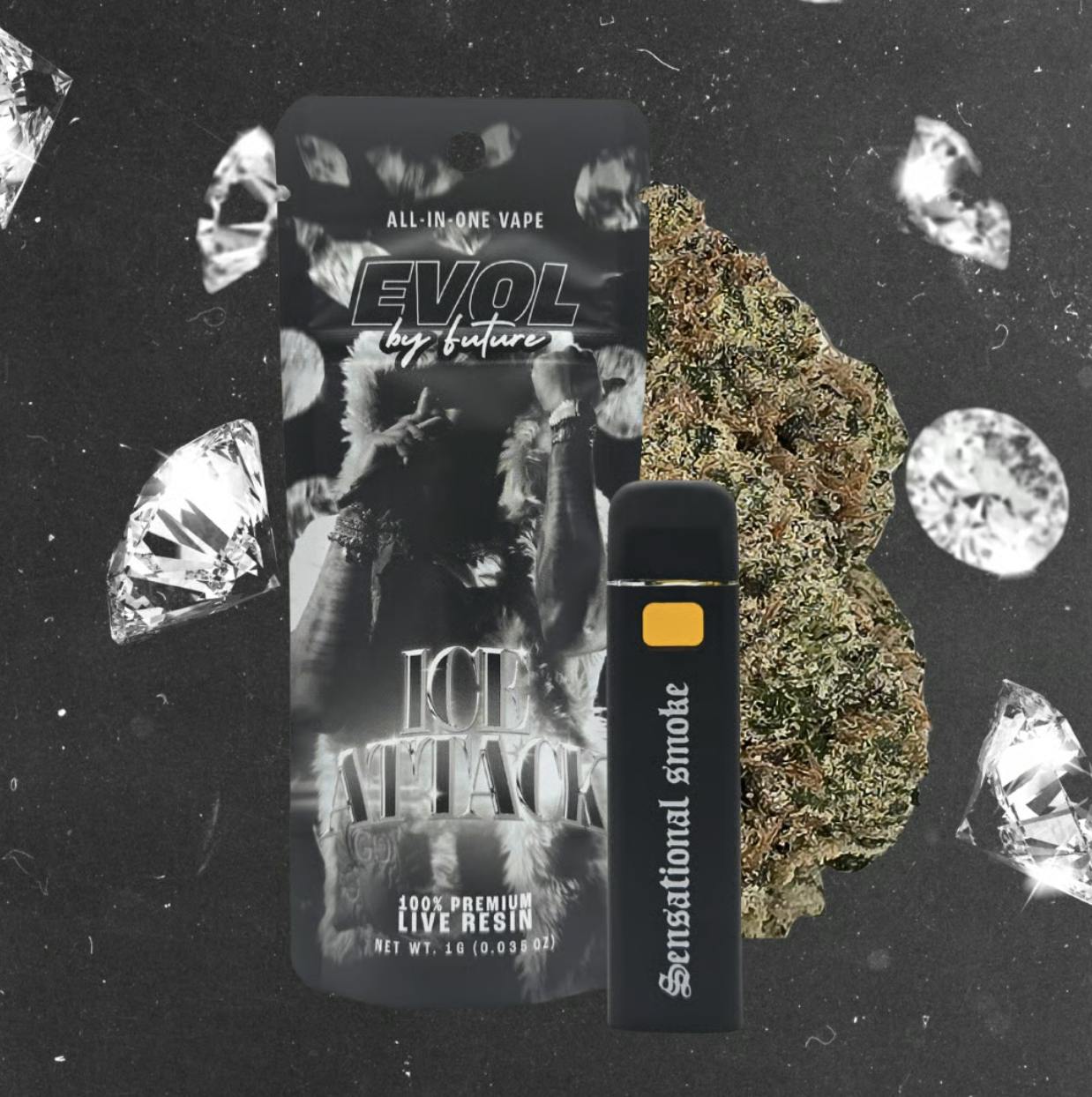 EVOL by Future | Ice Attack | Live Resin Disposable | 1g - EVOL by Future