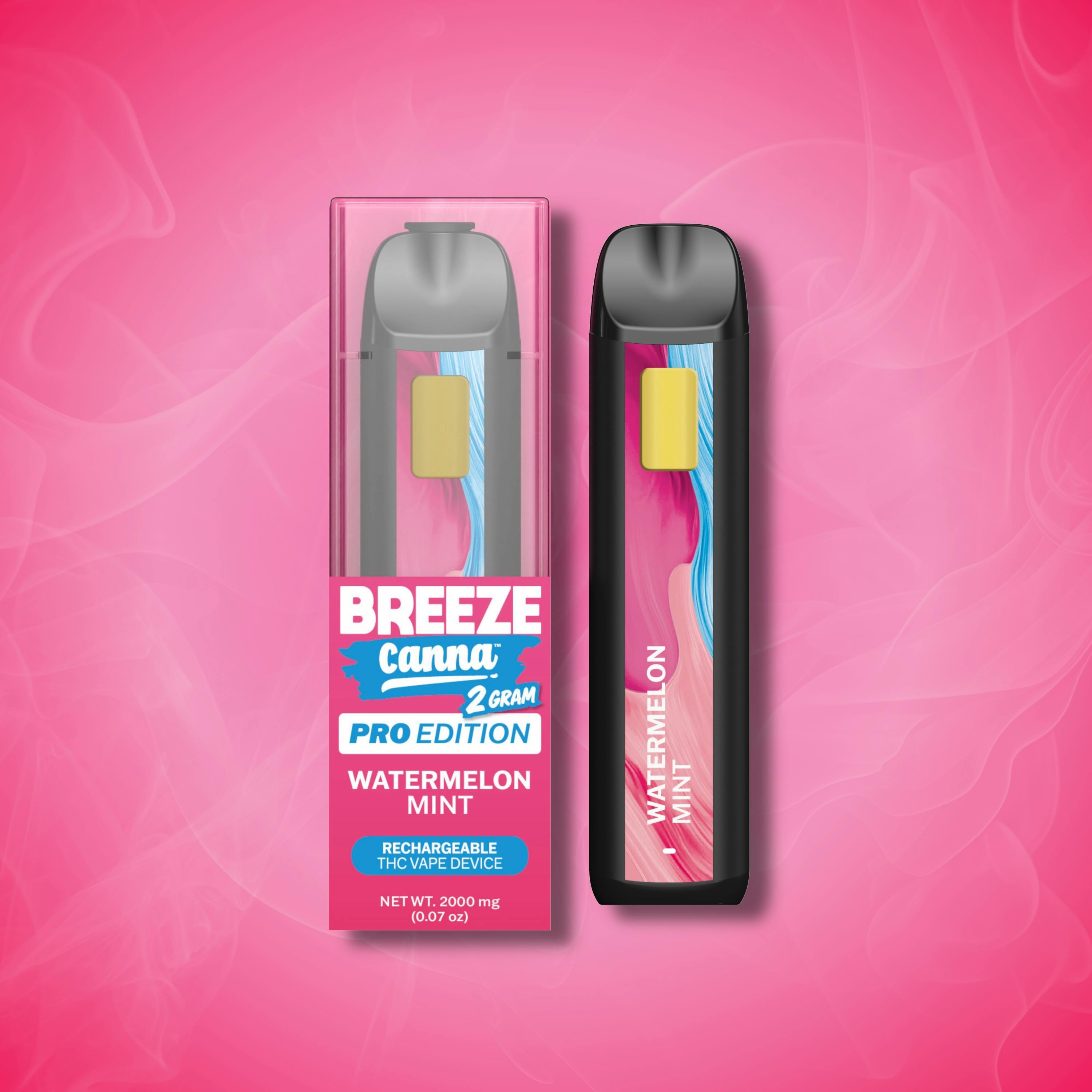 breeze vape mint flavors Canna | Watermelon | PRO Disposable | 2g 3mg nicotine vape Resistance:0.2ohm PnP-VM5 Coil (5pcs) Dualicious Geek Bar Pulse