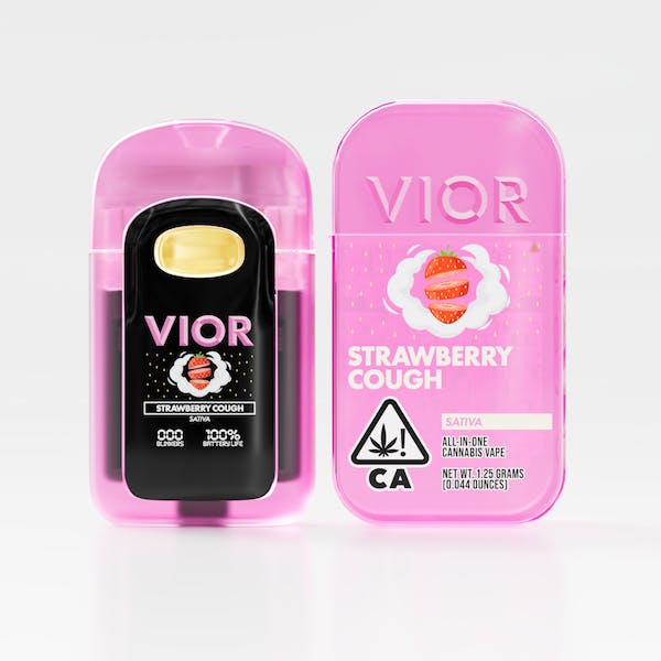 Strawberry Cough | Premium Cannabis Oil Disposable | 1.25g - Vior