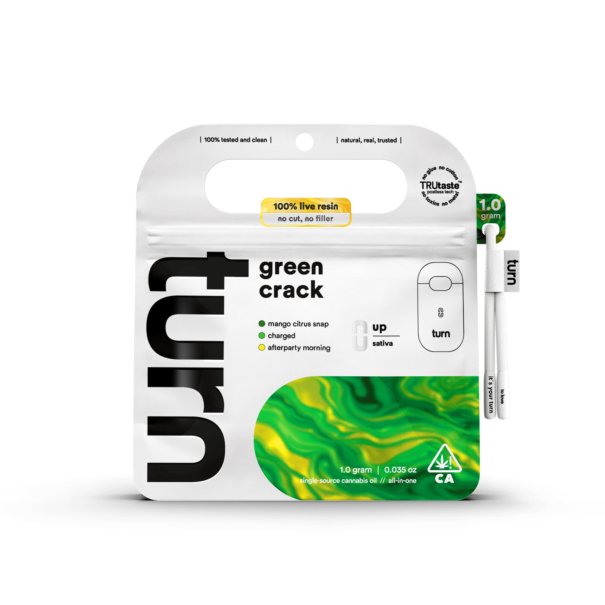 リニューアル濃度up⭐︎CRDP 1ml Green Crack green crack | live resin turnOne disposable | 1g - turn
