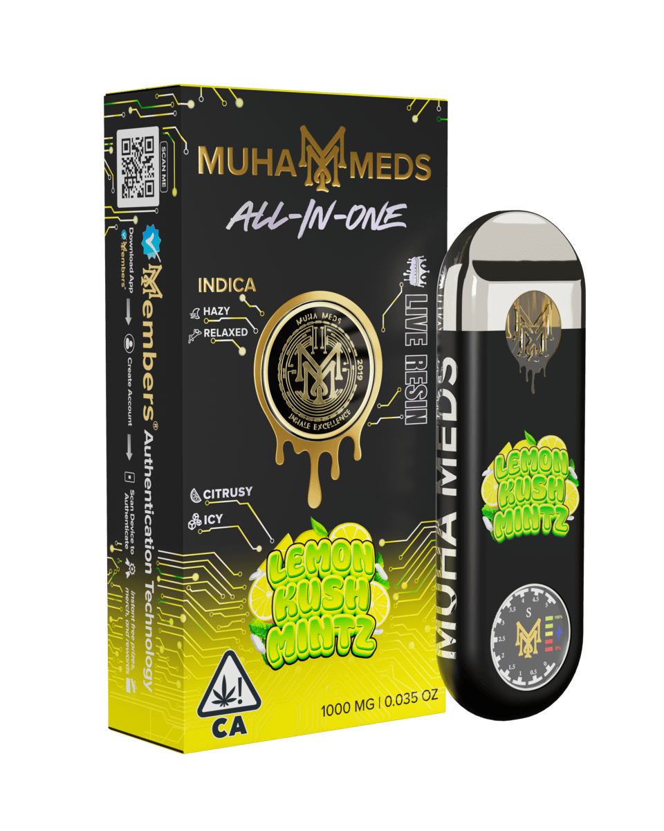 yuha 　1剤　8本　2剤１本　よろしくお願いします。 Muha Meds | Lemon Kush Mintz | Live Resin Disposable | 1g - Muha Meds