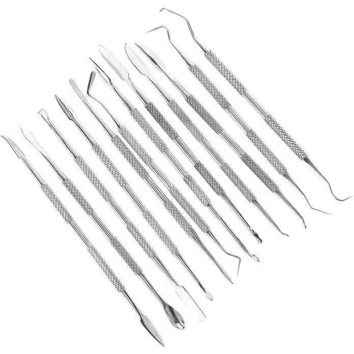 Wax Carver Stainless Steel 12 Piece Custom Dab Tool Set