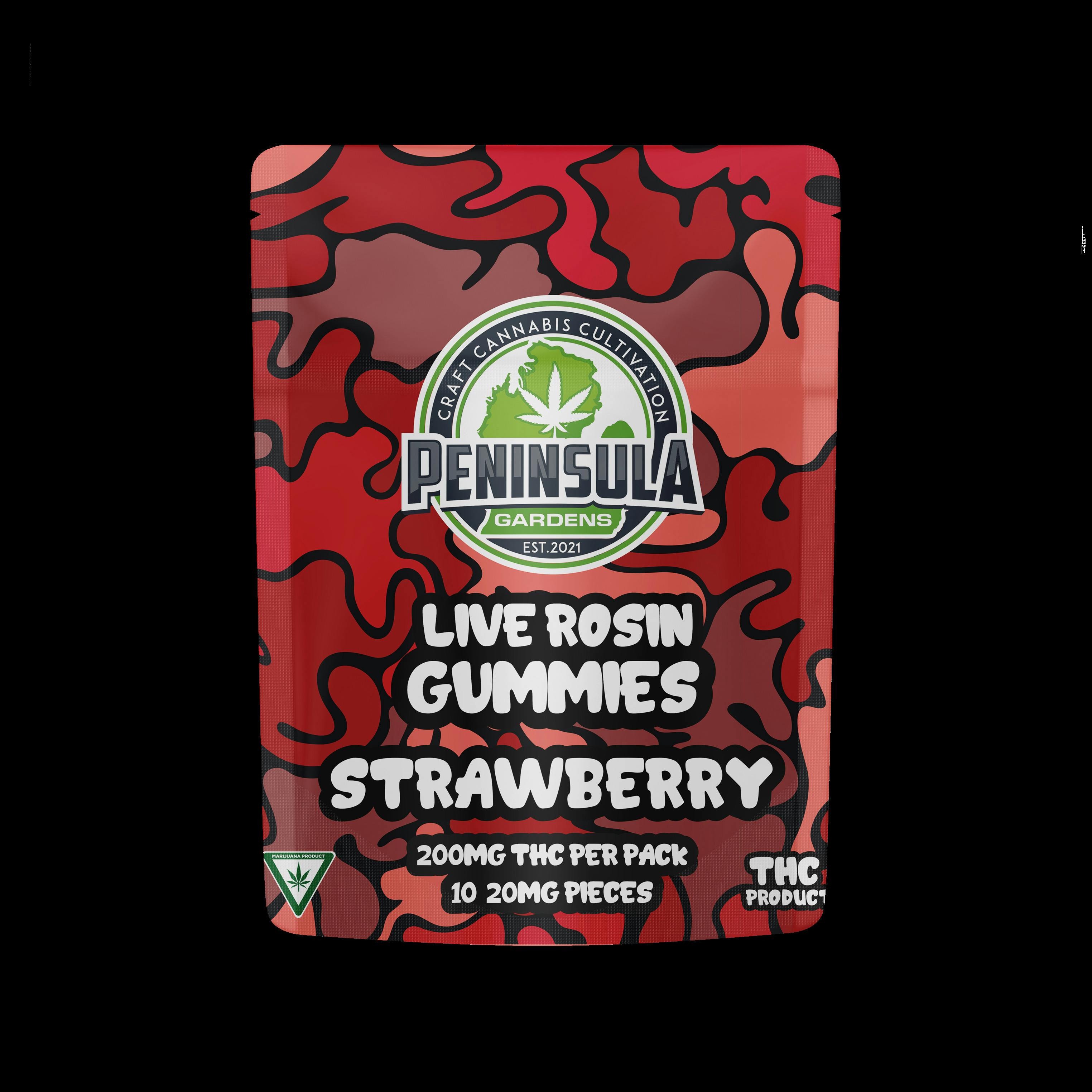 Strawberry Live Rosin Gummies