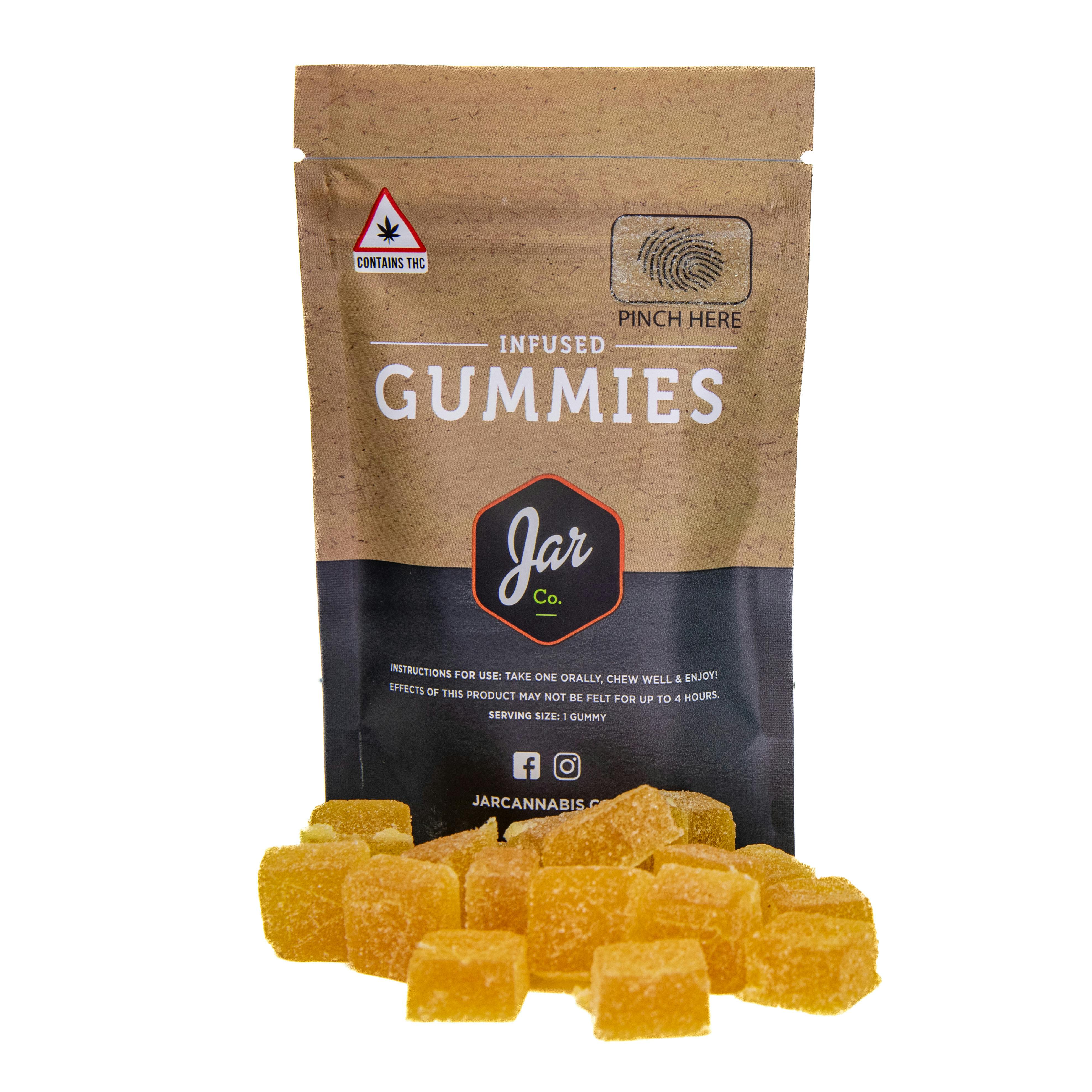 Tangerine Gummies - 100mg ( 5mg / piece ) - Distillate at JAR Cannabis Co. Dispensary - Carrabassett (Sugarloaf)