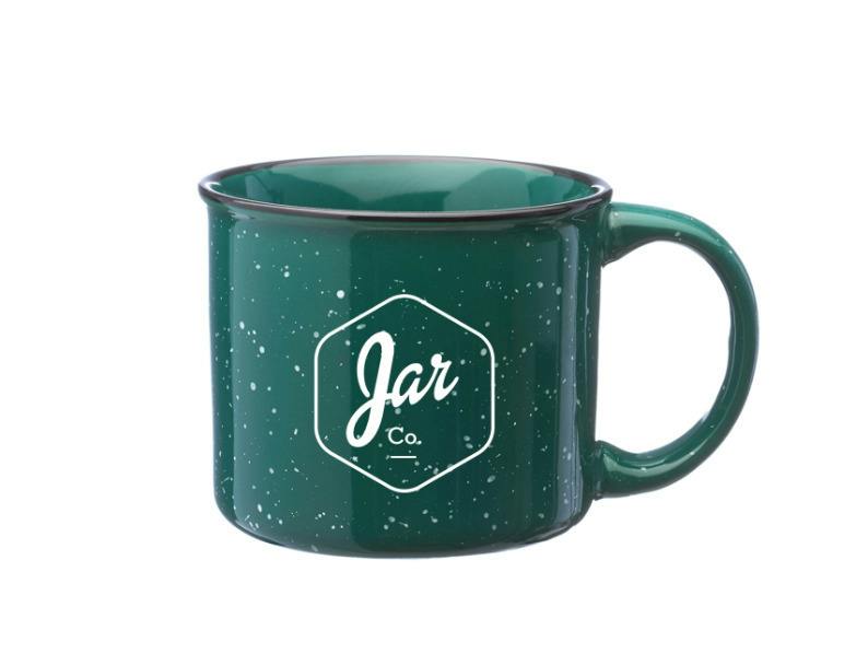 JAR - Ceramic Camp Mug - Green at JAR Cannabis Co. Dispensary - Carrabassett (Sugarloaf)