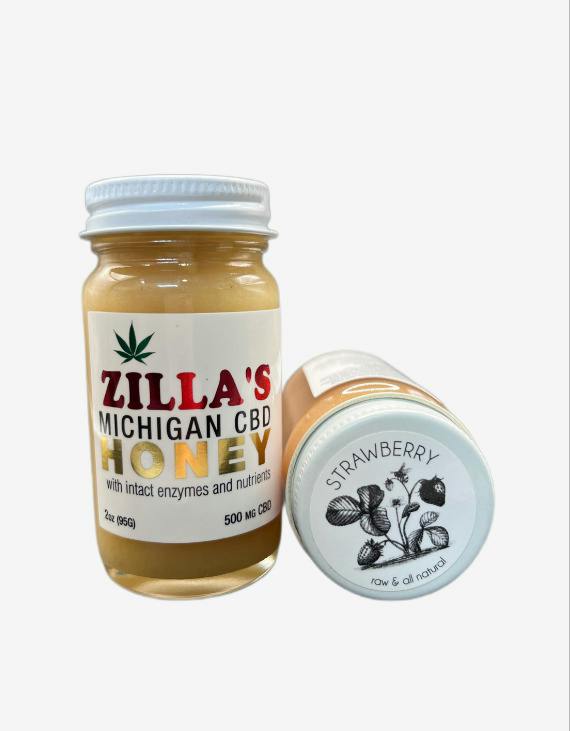 Strawberry 250mg CBD Honey by Zillas