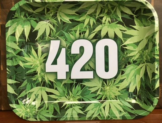 * 420 Green Large | Rolling Tray | 907 Distributors