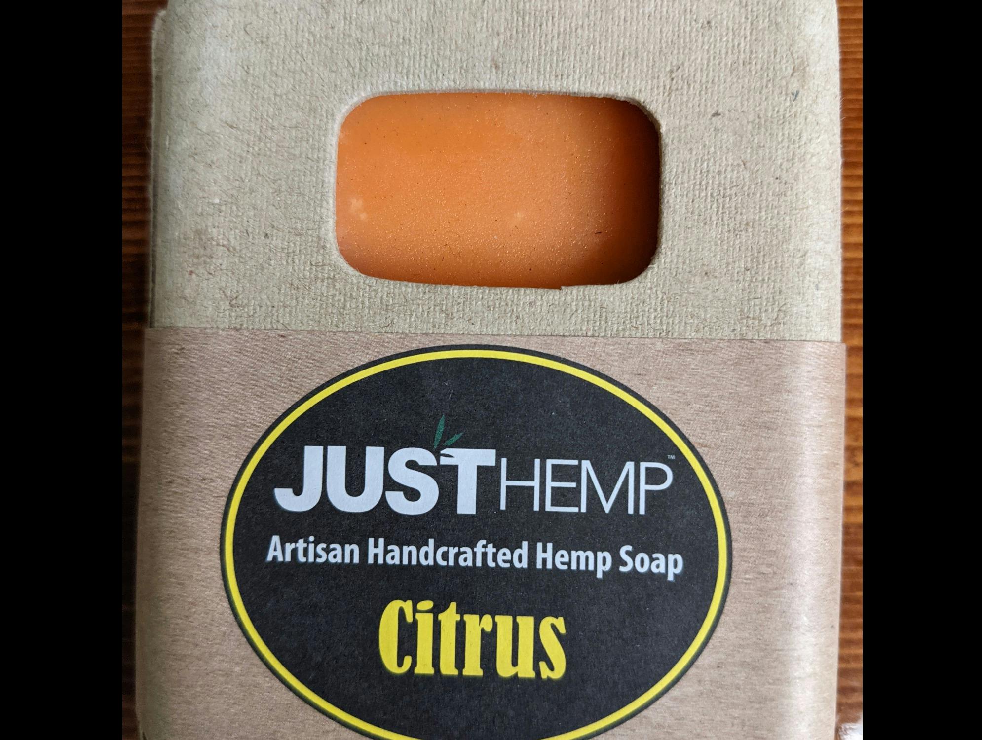 1 Unit | Citrus Just Hemp Soap | 907 Distributors