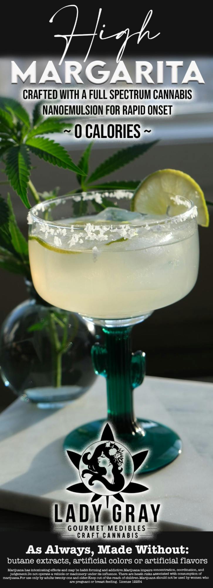 100mg | High Margarita | Lady Gray Gourmet Medibles