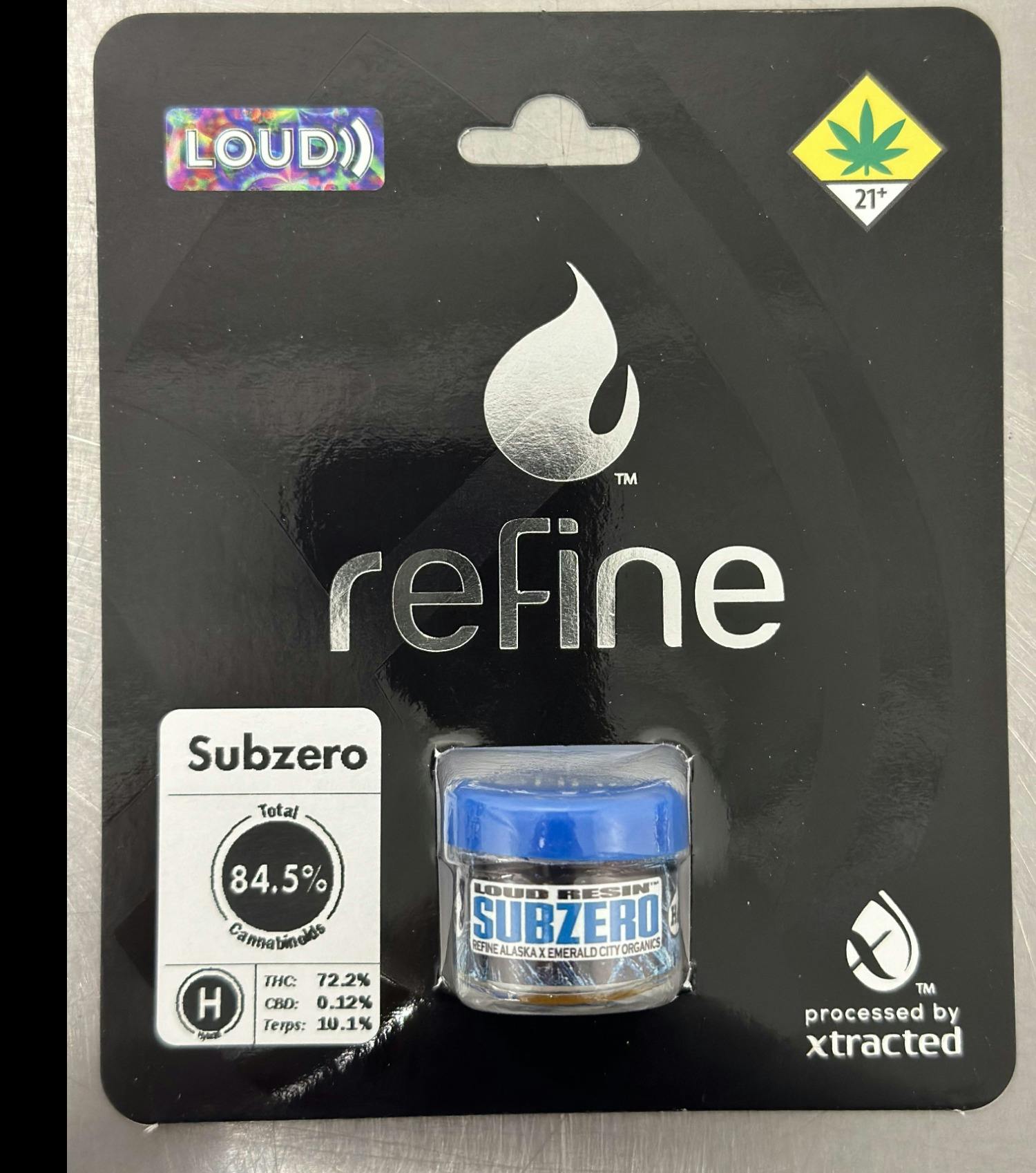 1g | Subzero | Loud Resin | Concentrate | X-tracted Laboratories