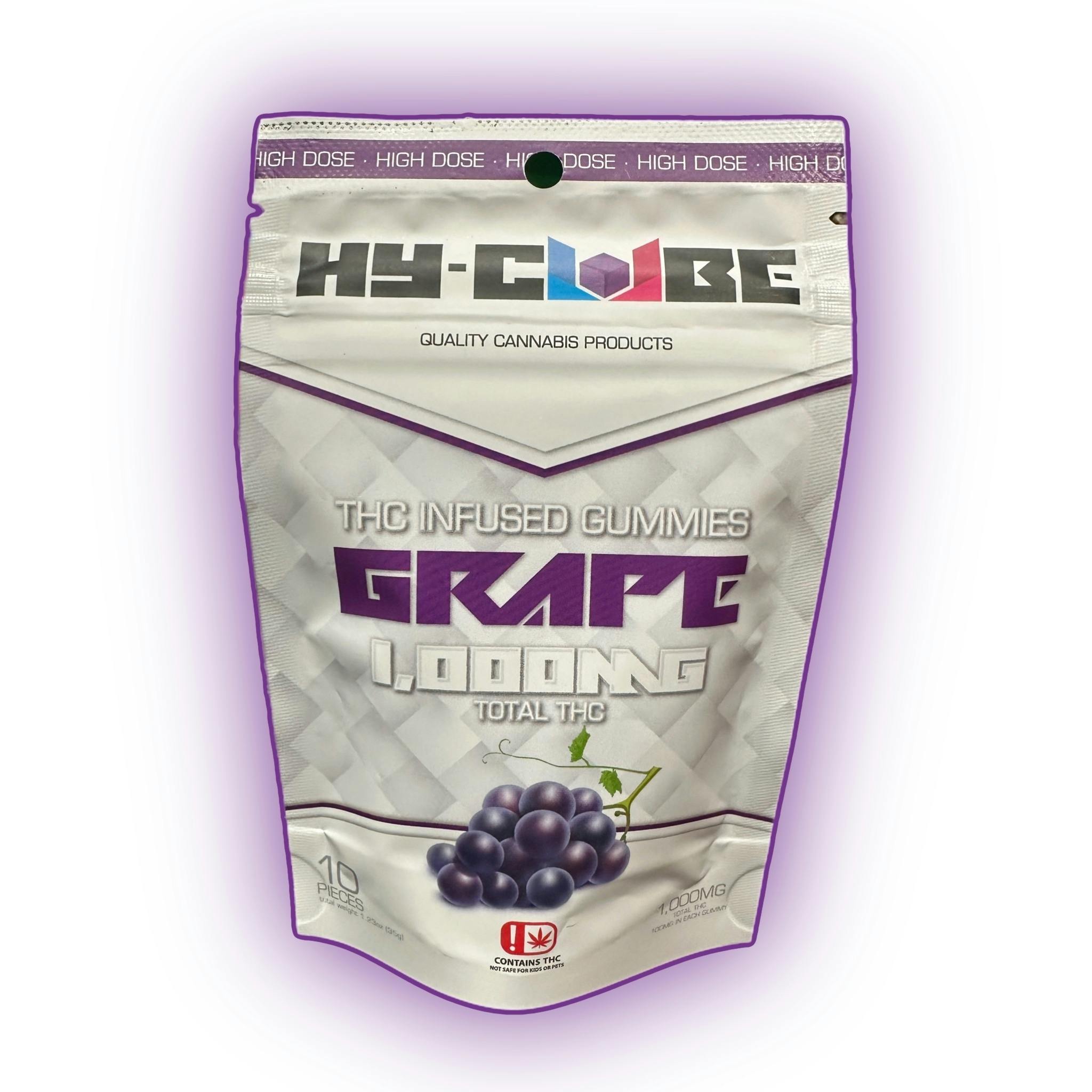 Hy-cube Gummy - 1000mg - Grape by Hy Cube