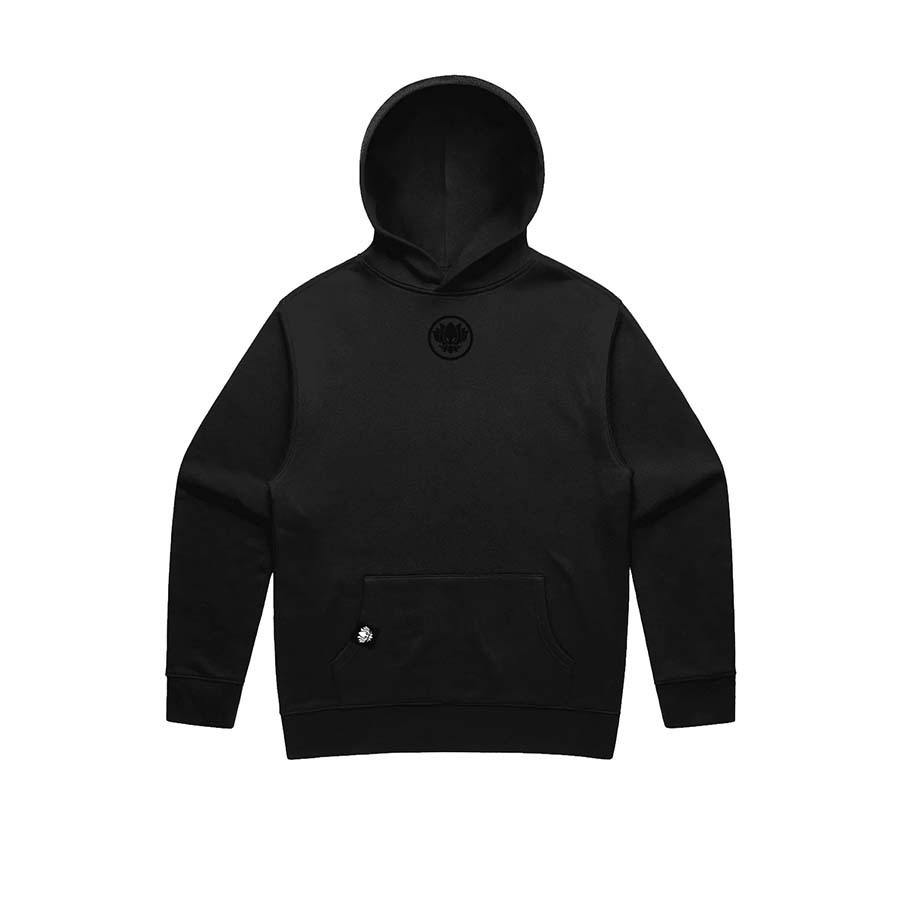PLEAIDES BLACK ON BLACK HOODIE 4XL