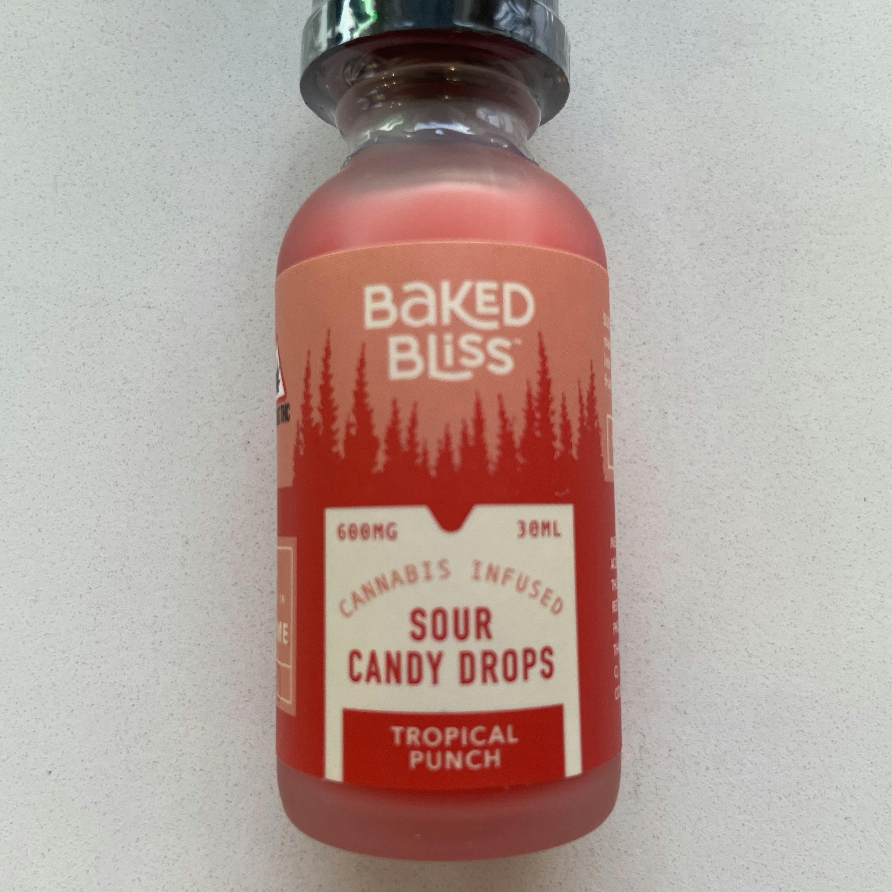 Baked Bliss - Tropical Punch Sour Candy Drops (600mg)