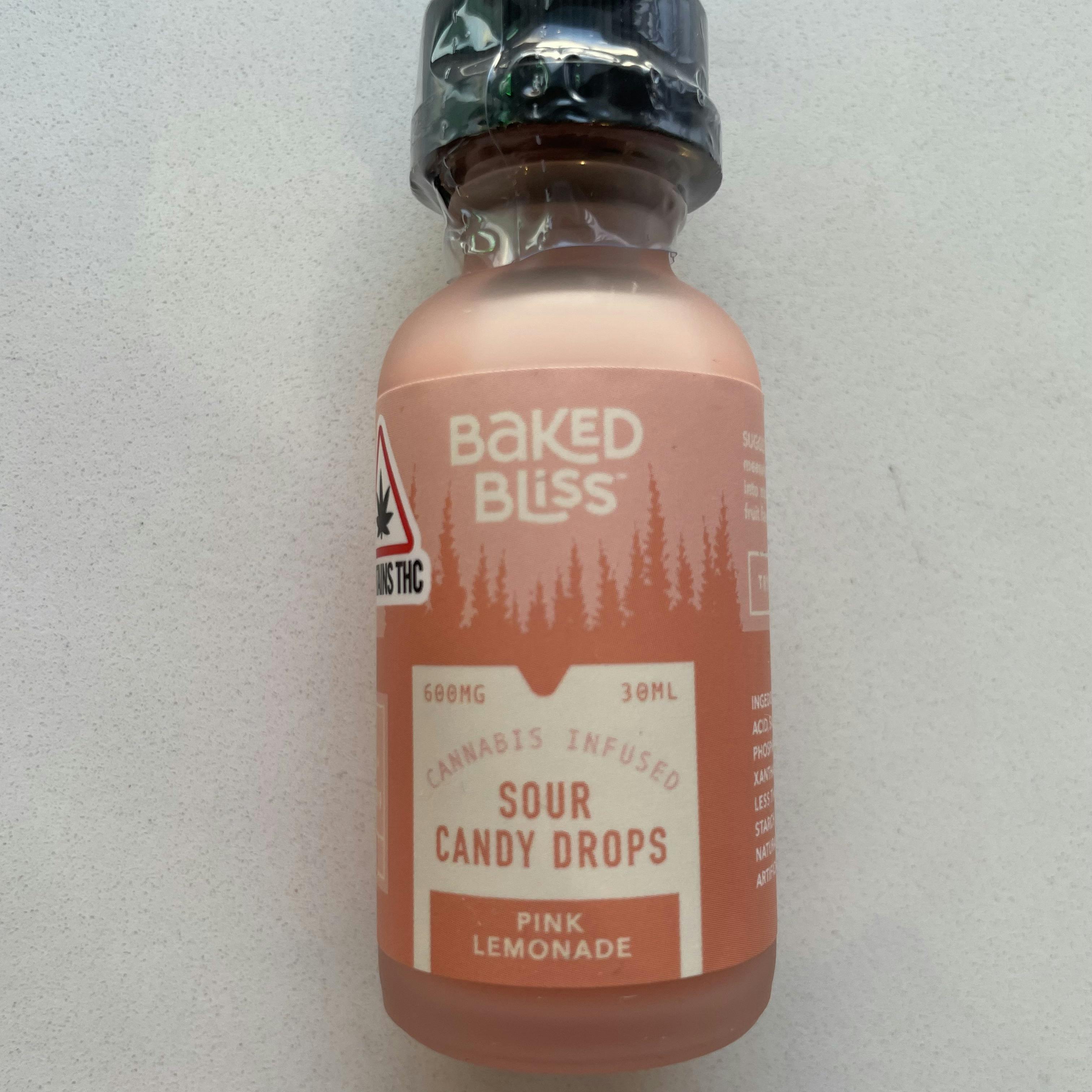 Baked Bliss - Pink Lemonade Sour Candy Drops (600mg)