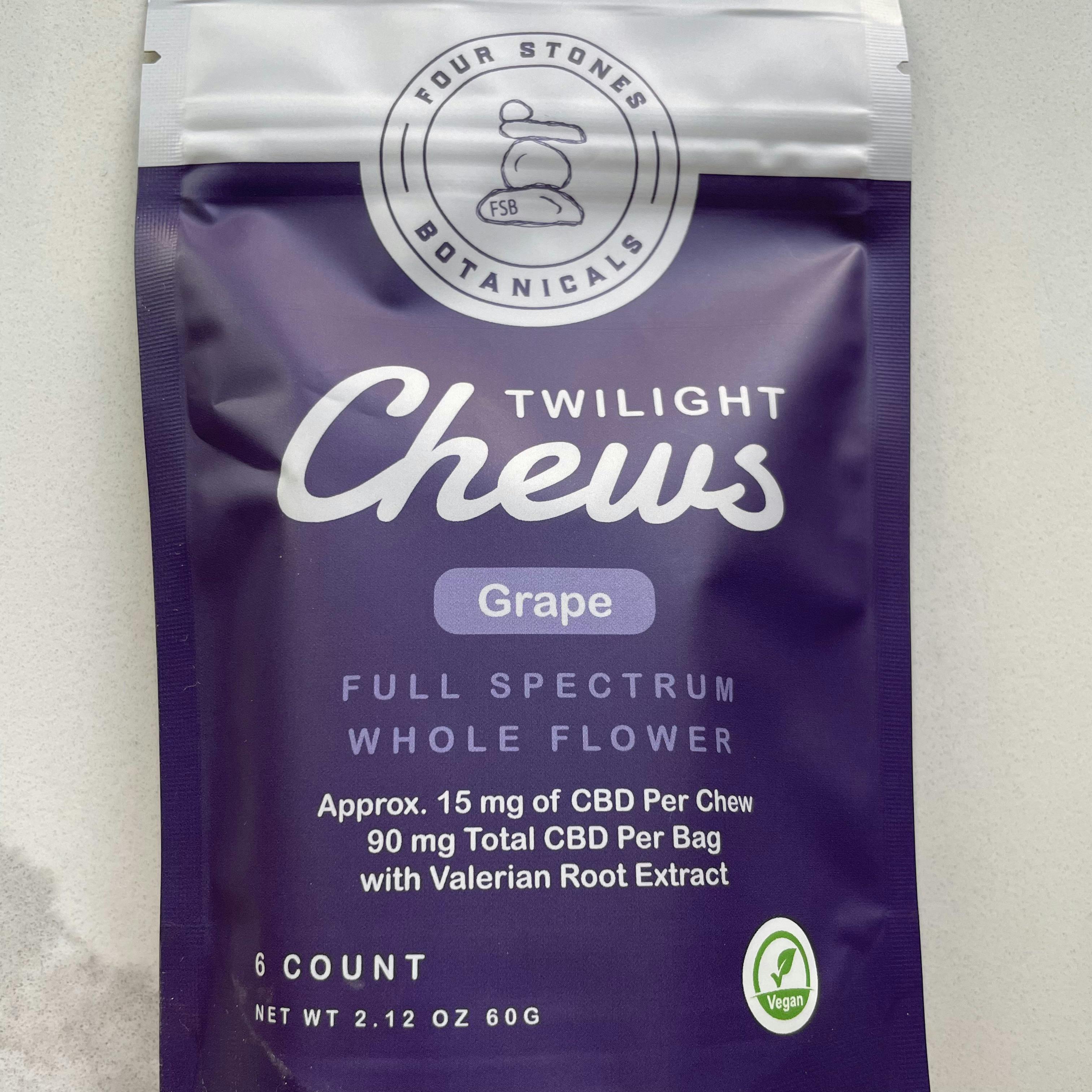 Four Stones Botanicals - Grape Twilight Chews (90mg CBD)