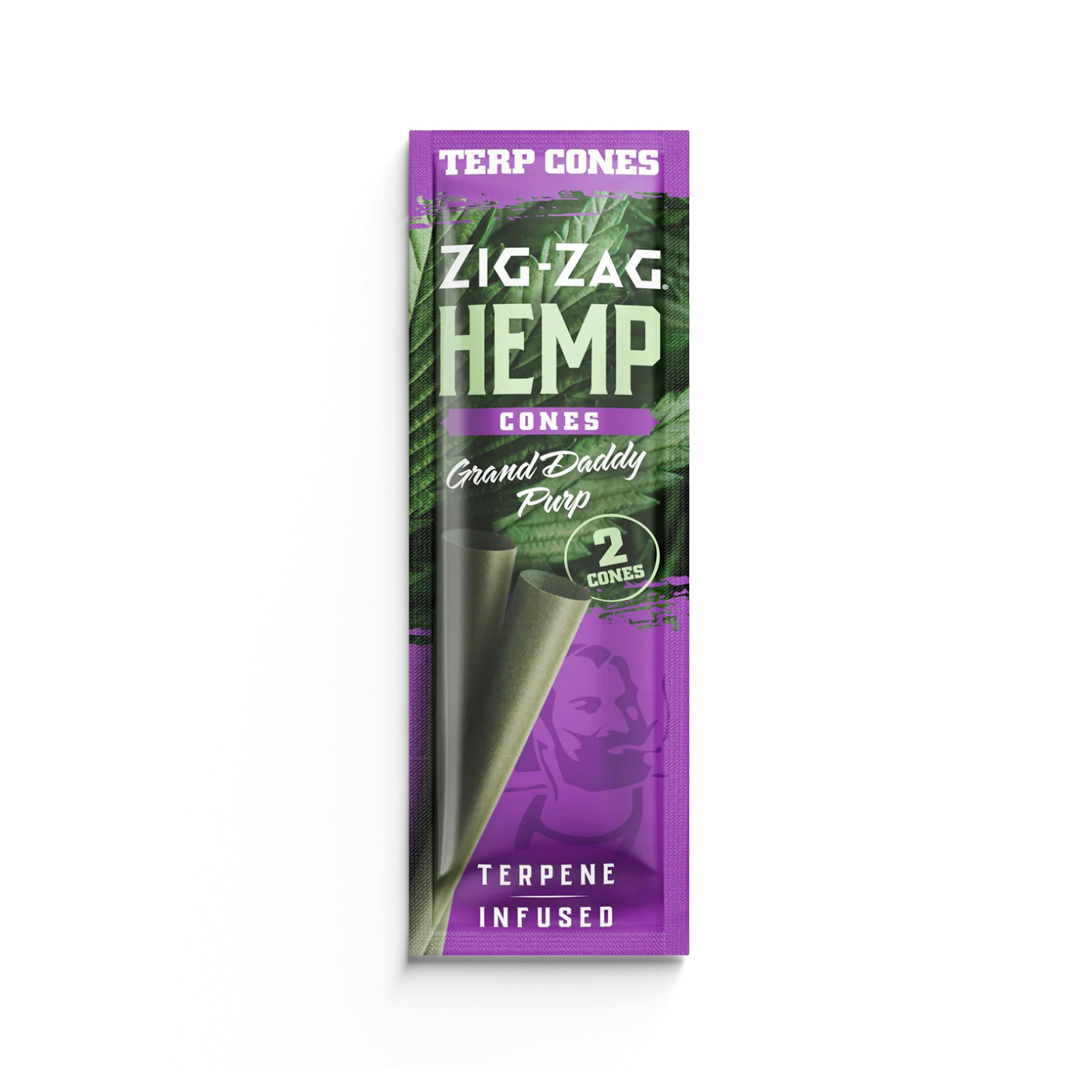 Terpene Infused Hemp Cones - Grand Daddy Purp - 2 Pack