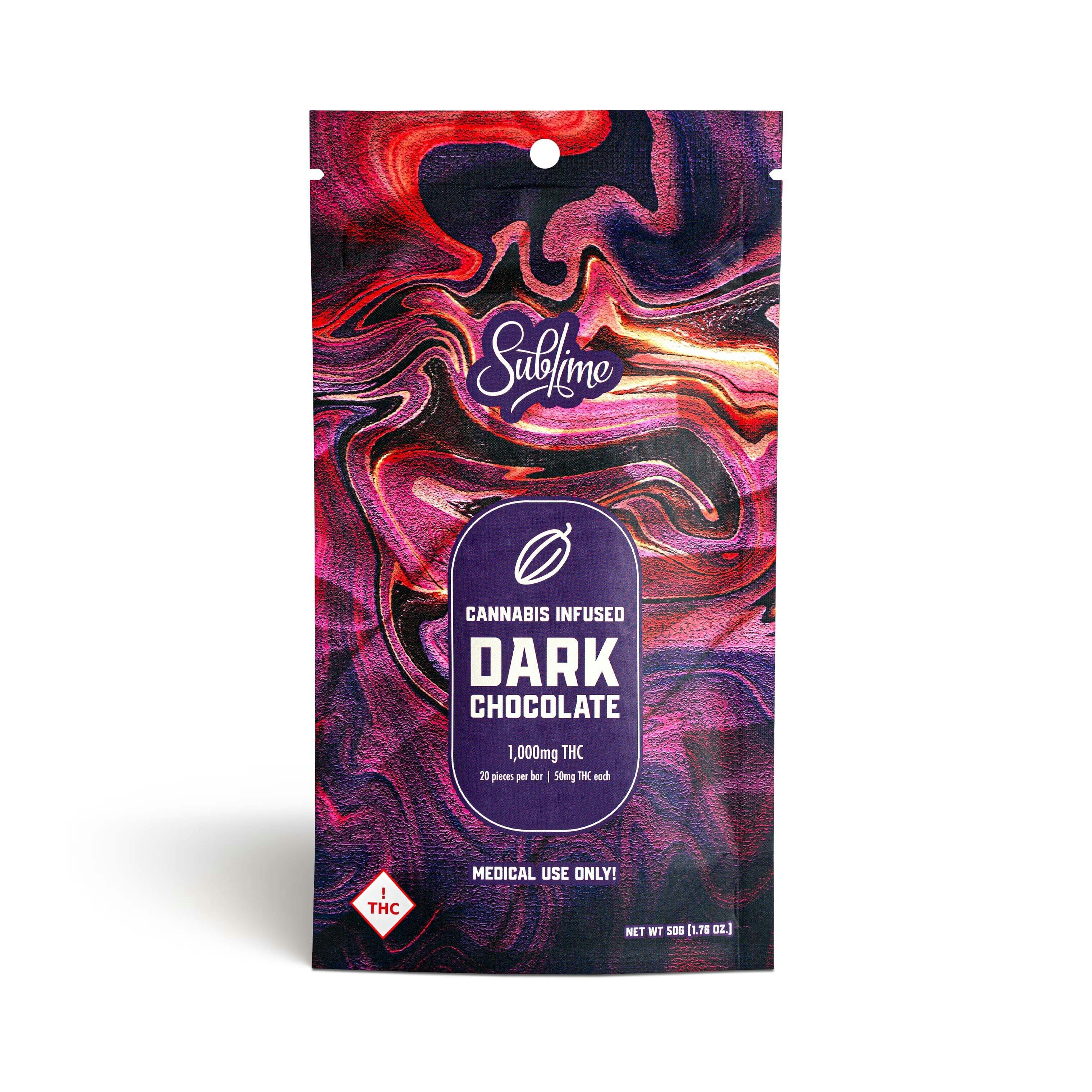 Dark Chocolate Bar - 1000mg (Medical)