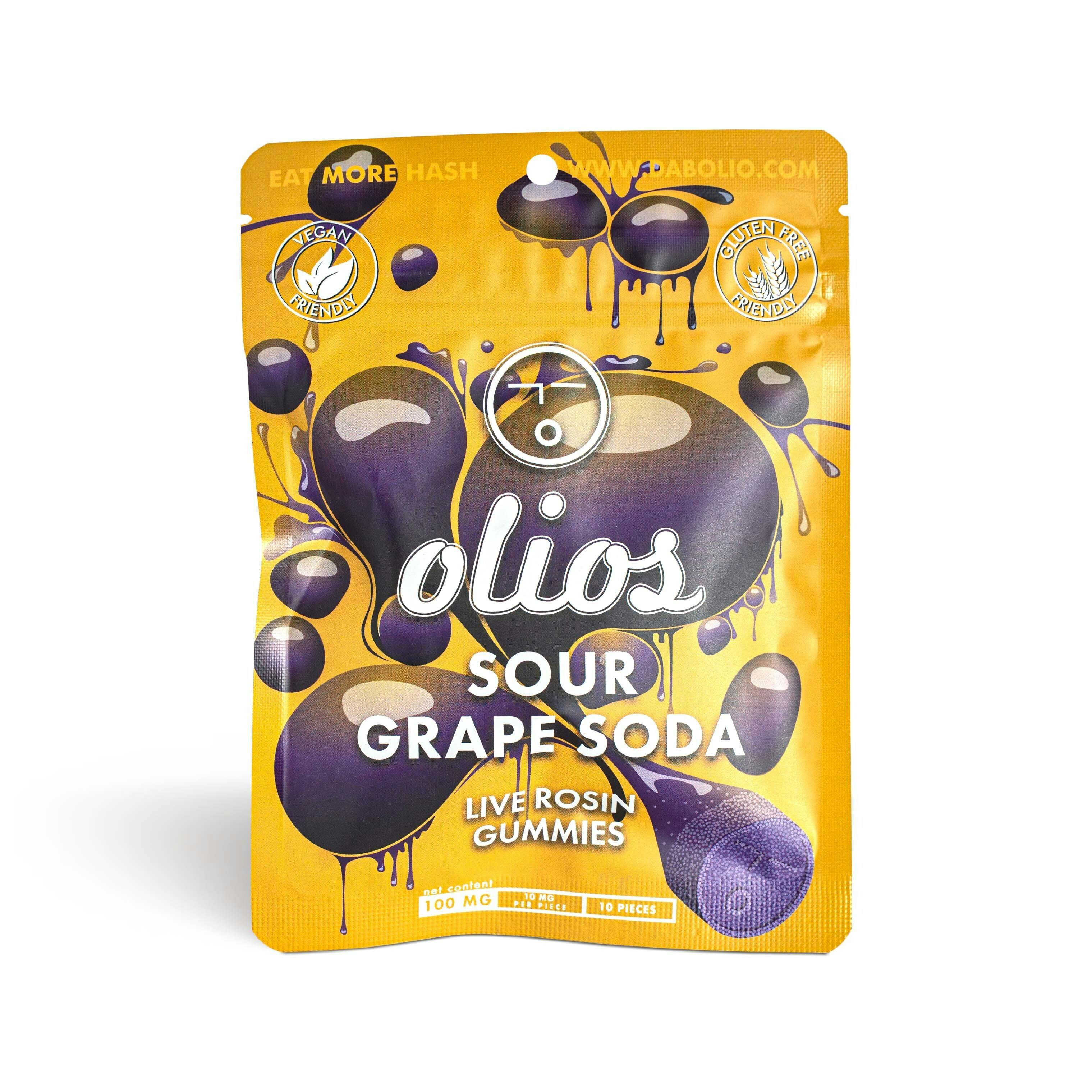 Sour Grape Soda Rosin Gummies - 500mg (Medical)
