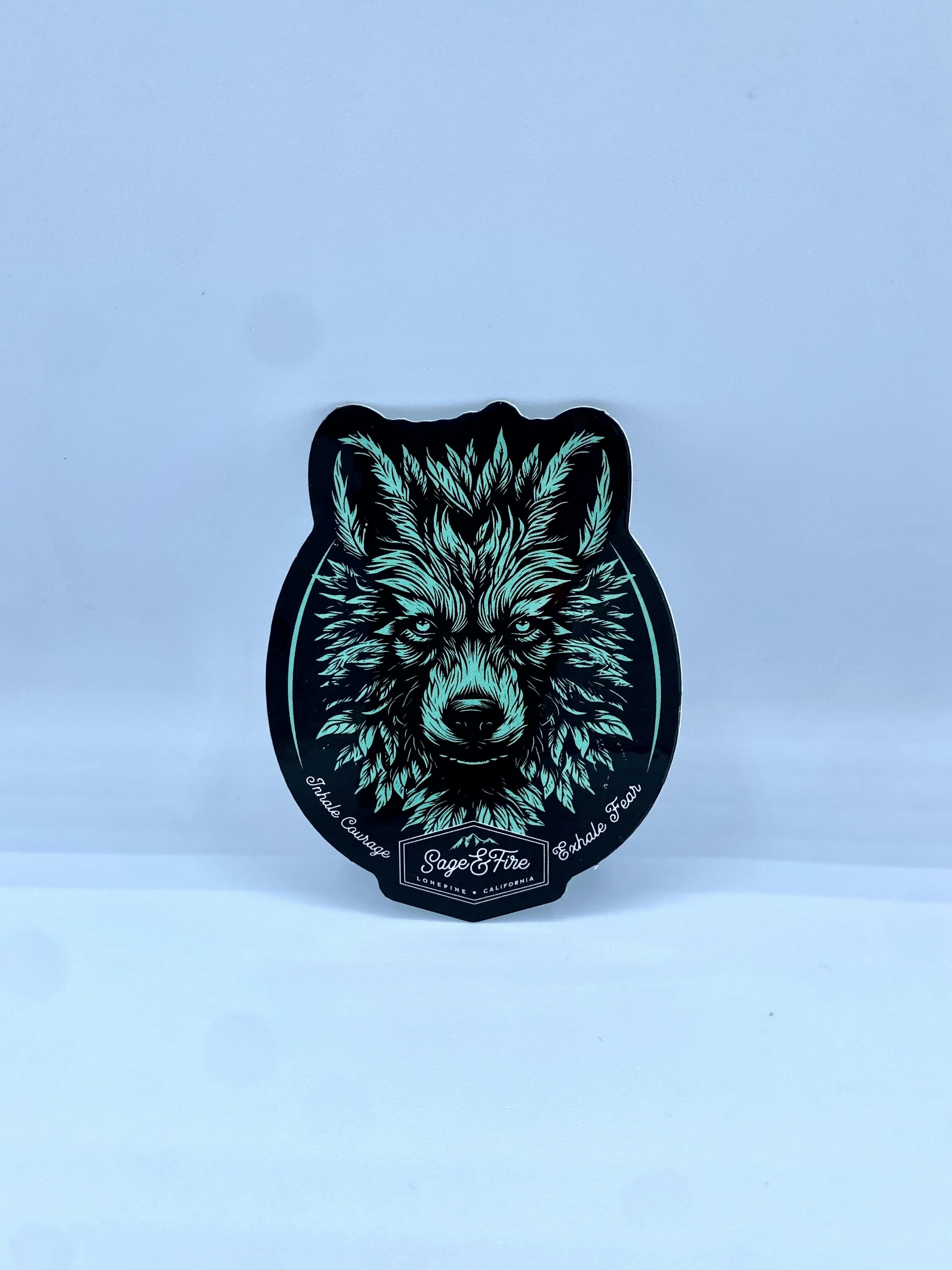 SAGE & FIRE | WOLF STICKER