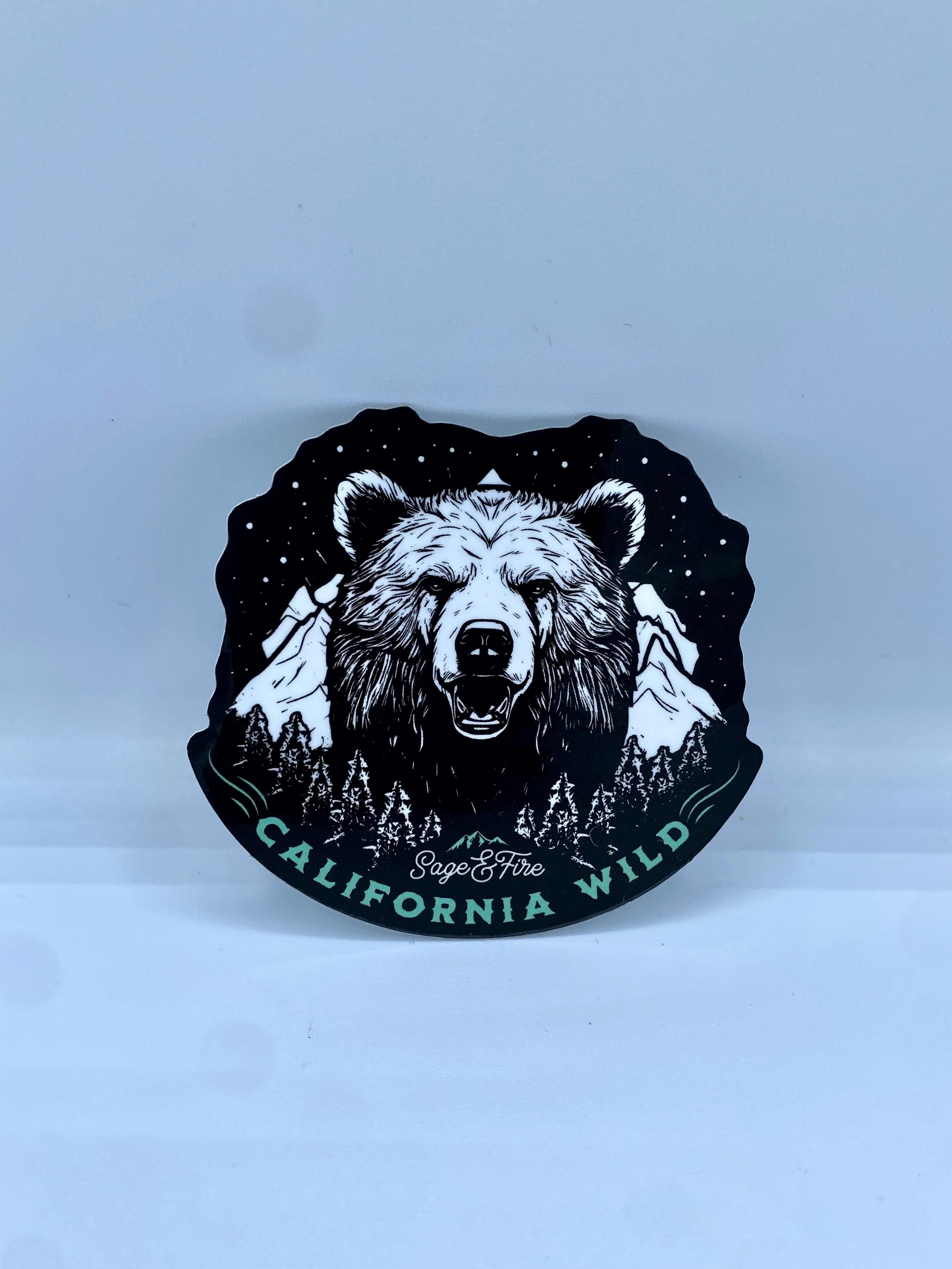 SAGE & FIRE | CA WILD BEAR STICKER