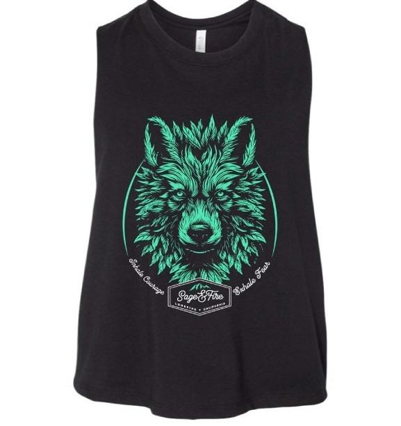 WOMEN'S CROP TEE L