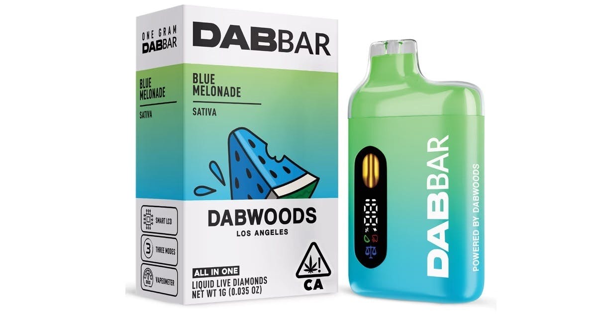 DABWOODS | BLUE MELONADE | DAB BAR 1G | LIQUID DIAMOND