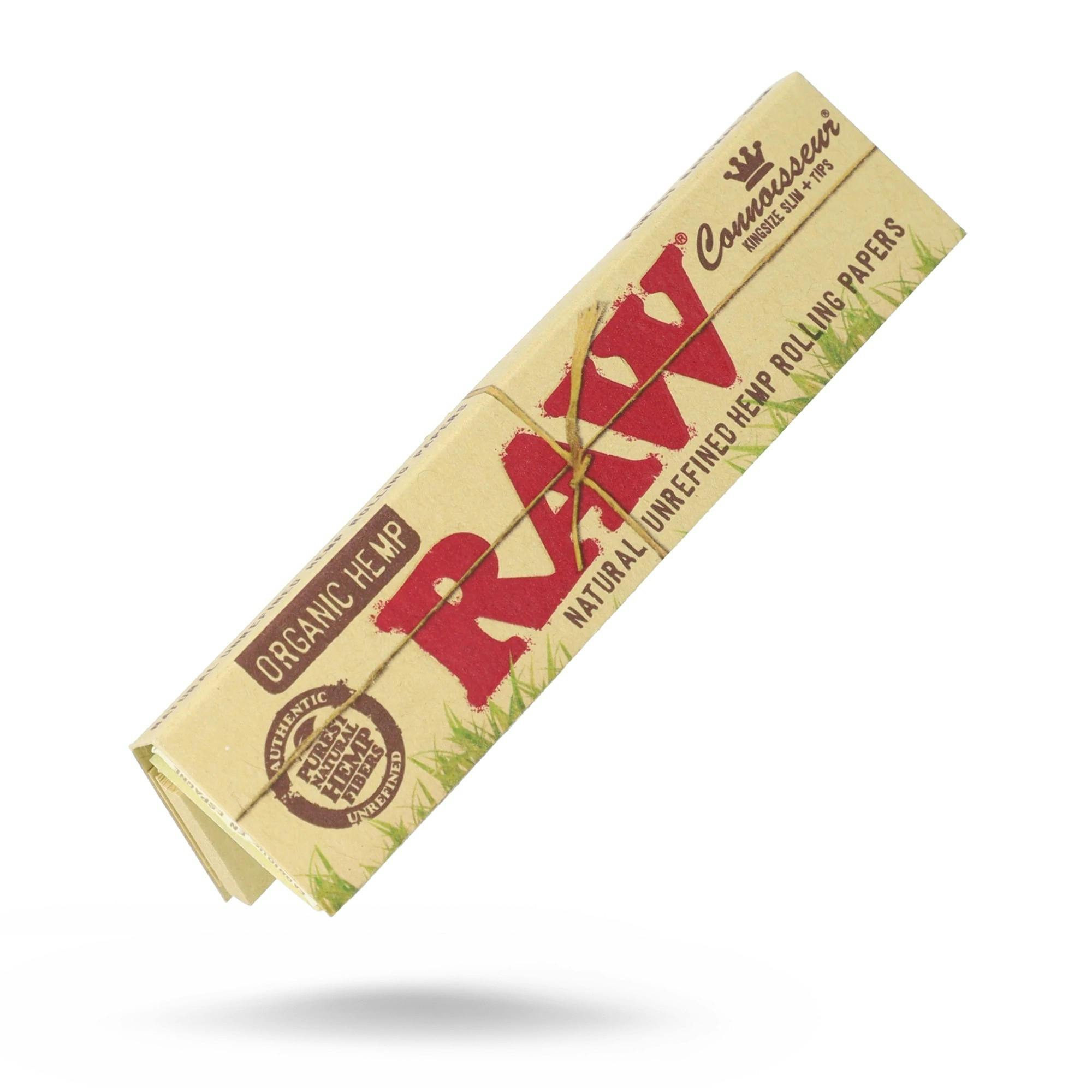 RAW | CONNOISSEUR PACK ORGANIC | KING SLIM PAPERS AND TIPS