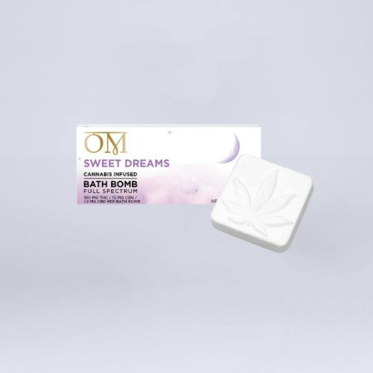 OM | SWEET DREAMS | 100MG THC 10MG CBN | BATH BOMB