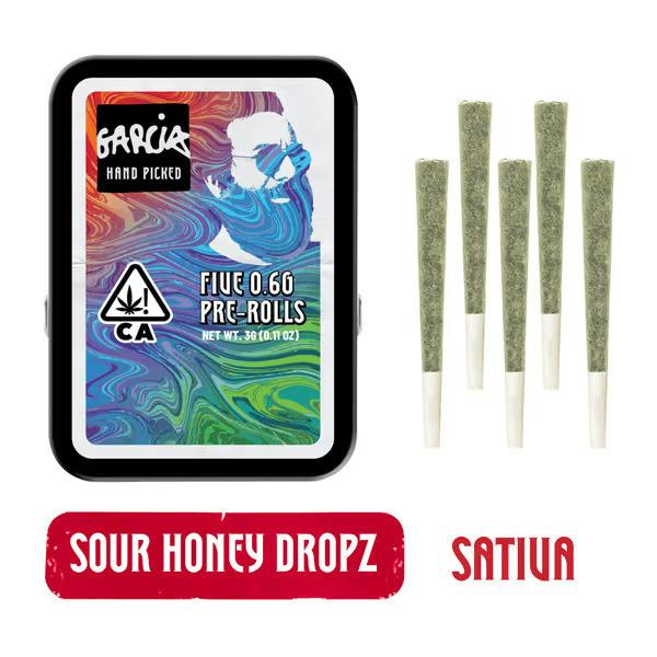 GARCIA | SOUR HONEY DROPZ | 0.6G 5PK | 3G - 3 g - 5 Pack