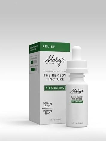 MARY MEDICINALS | RELIEF TINCTURE | 1:1 THC CBD