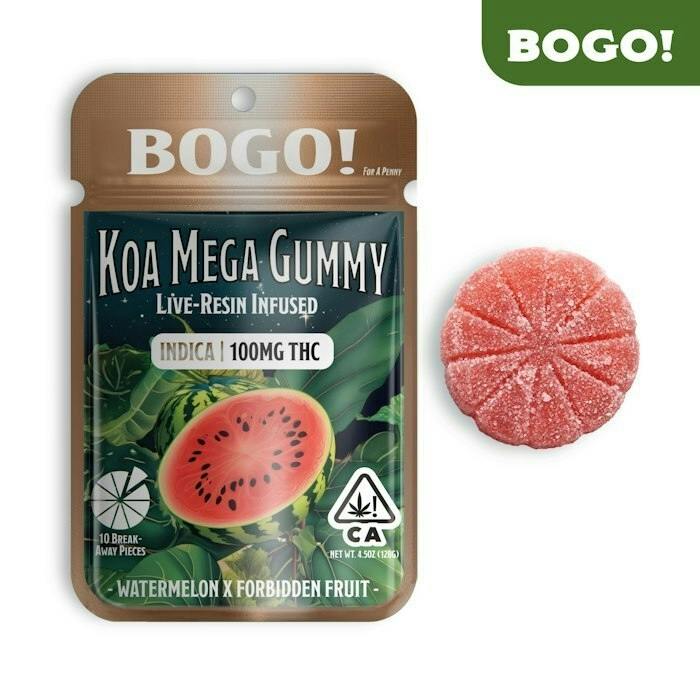 KOA | WATERMELON X FORBIDDEN | 100MG SINGLE GUMMY - 100 mg