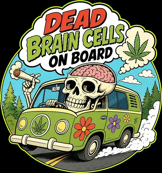 STICKER | DEAD BRAIN CELLS ON BOARD - One Size