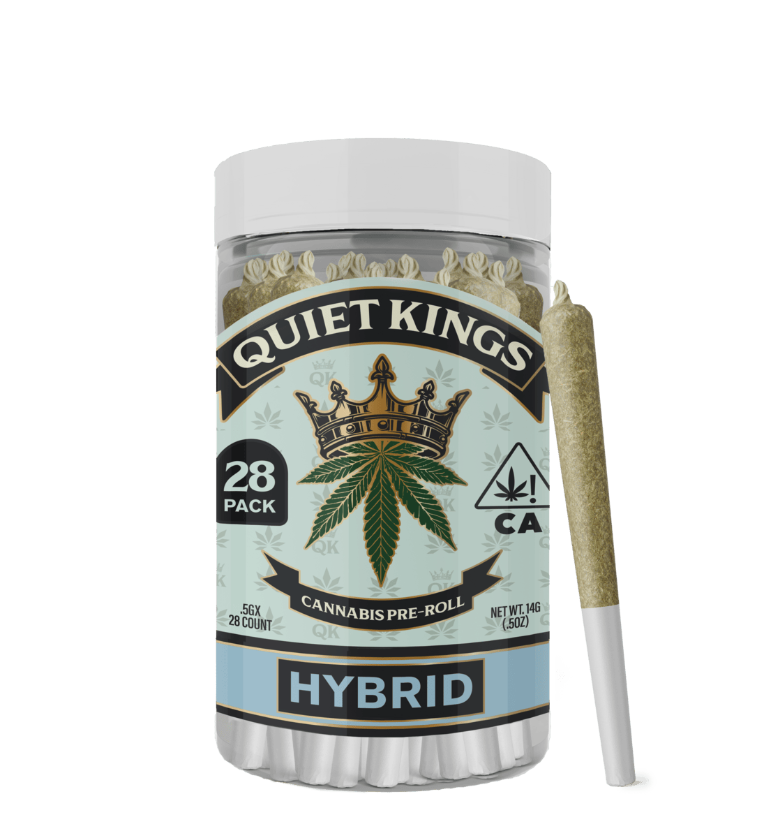 QUIET KINGS | CARIBBEAN COOKIES | 28PK 0.5 PREROLLS - 14 g - 28 Pack