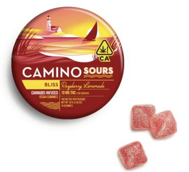 Bliss | Raspberry Lemonade Sours Gummies | 100mg | 10ct | 10mg/ea