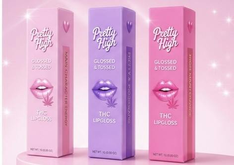 PRETTY DOPE RICH BITCH BERRY 200MG LIP GLOSS