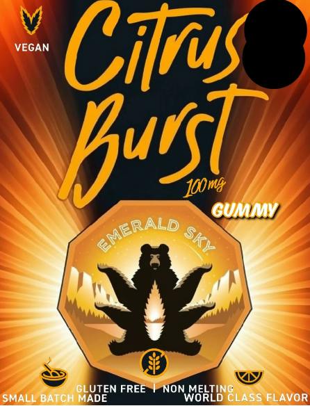 EMERALD SKY CITRUS BURST 100MG GUMMY