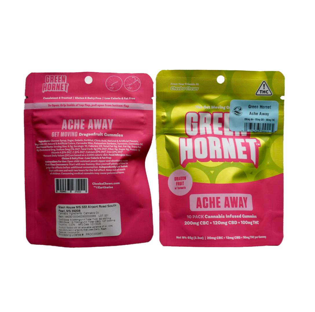 Ache Away Dragonfruit Gummies | Gummies | 10pk | 10mg/ea